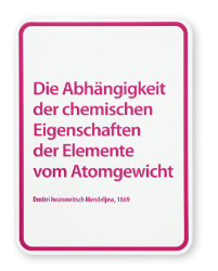 Dieter Knobloch : Periodensystem, Serie science