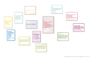 Dieter Knobloch : Serie science, Simulation einer Hängung mit mehreren nicht umgesetzten Schildern